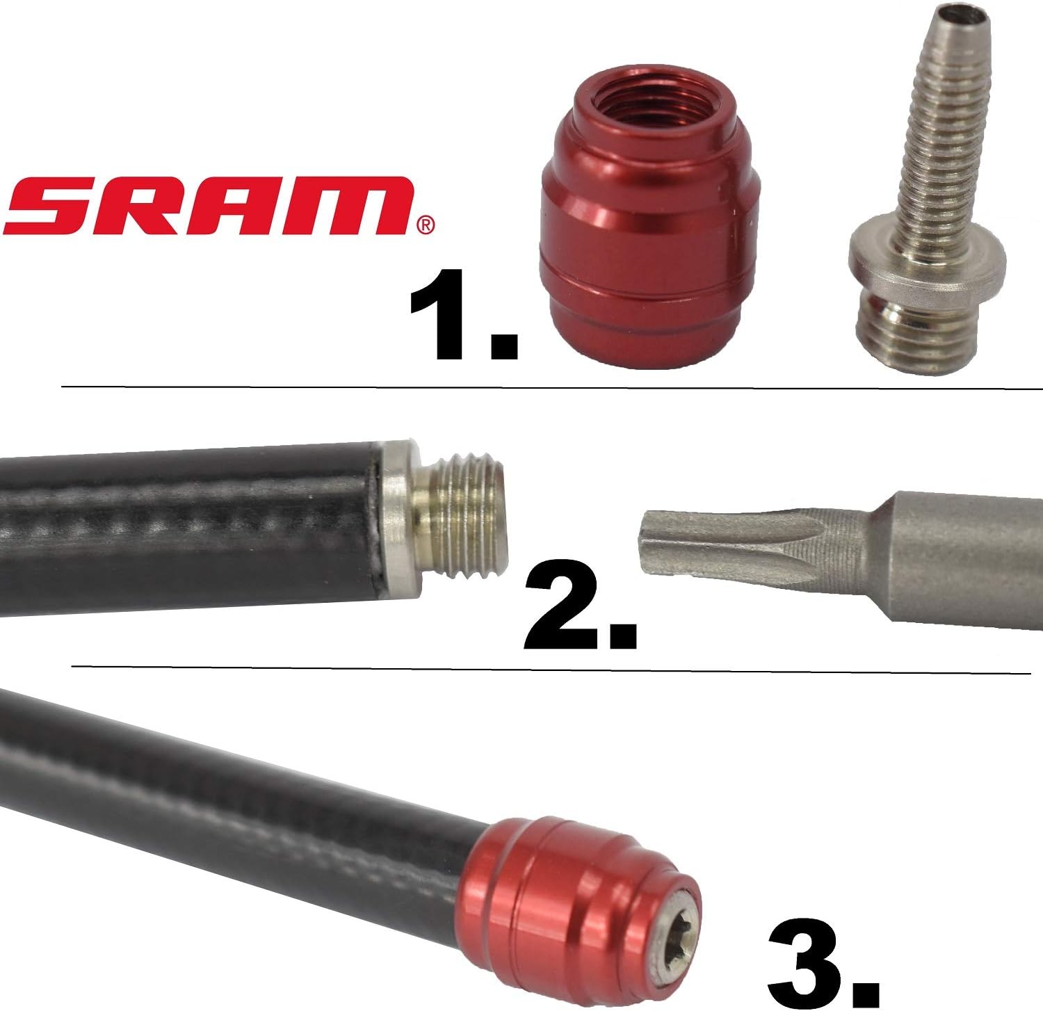 Kit oliva+pin Brakco para SRAM - Imagen 3