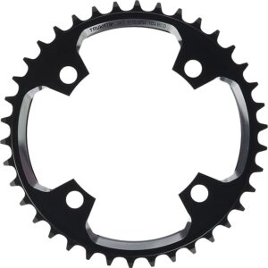 Plato SRAM DH 38T 4 pernos 104 BCD X0 DH Aluminio Negro